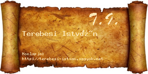 Terebesi István névjegykártya
