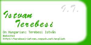 istvan terebesi business card