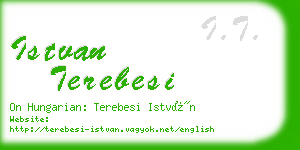 istvan terebesi business card